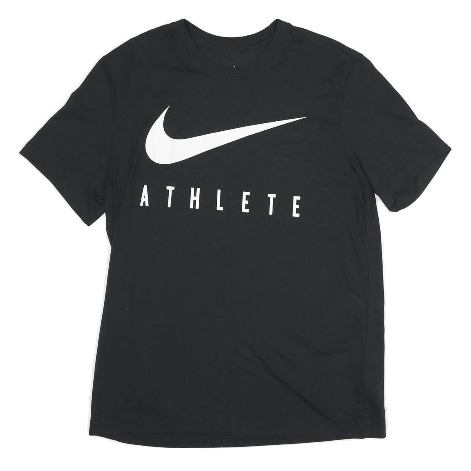 Buy NIKE Mens Black Athlete Graphic T-Shirt M Short Sleeve Crew Neck Sportswear Refurbished - $19.49 NIKE Mens Black Athlete Graphic T-Shirt M Short Sleeve Crew Neck Sportswear Refurbished - N/A refurbished available on Cerqular