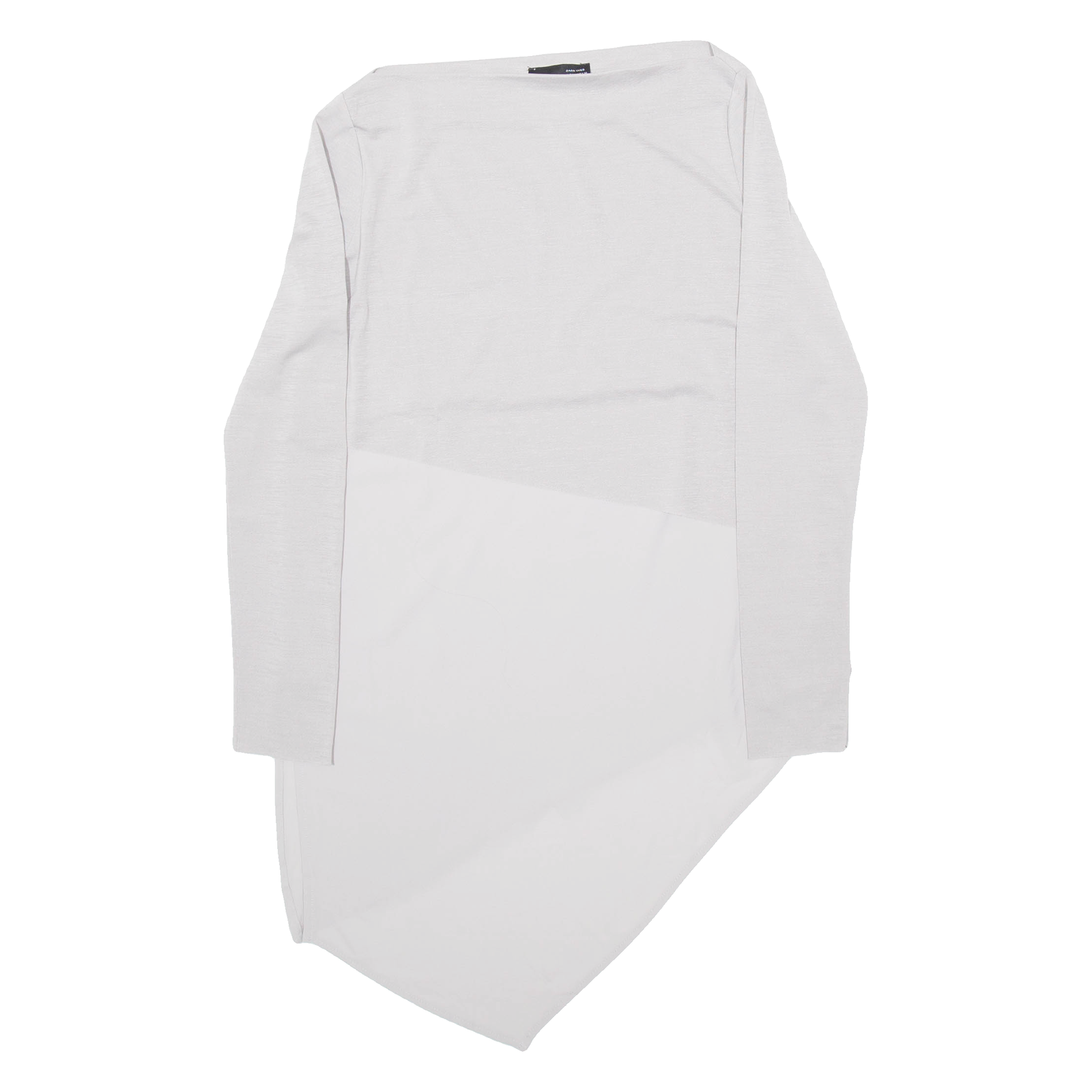 ZARA Womens Blouse Grey Long Sleeve L Refurbished - N/A refurbished available on Cerqular