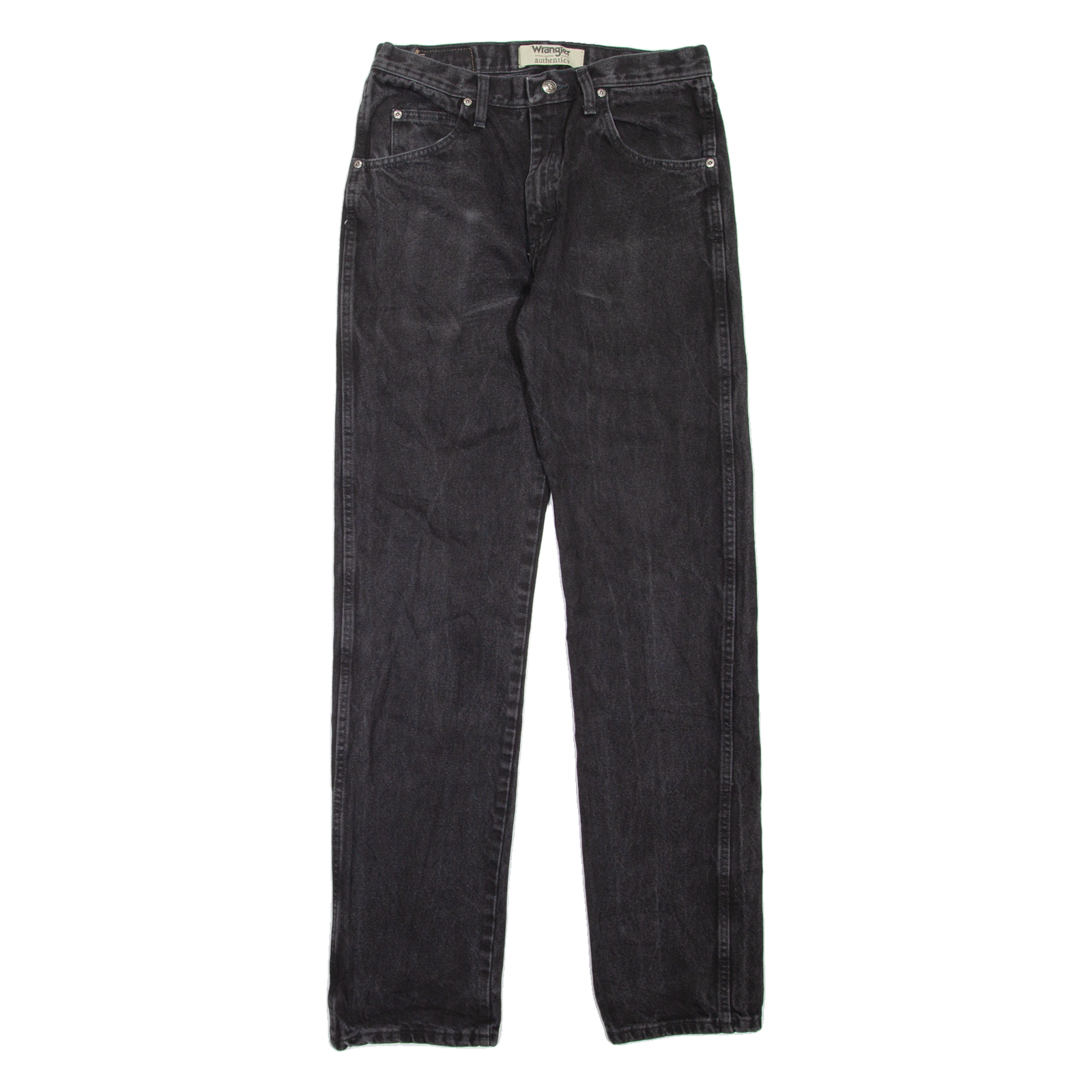 WRANGLER Mens Jeans Black Regular Straight W31 L34 Refurbished - N/A refurbished available on Cerqular