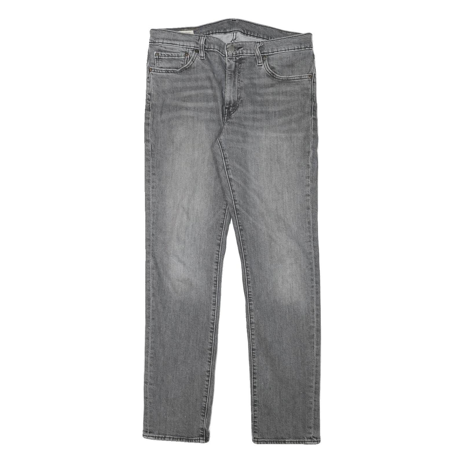 LEVI'S 511 Mens Jeans Grey Slim Skinny Denim Medium W32 L31 Stretch Zip Refurbished - N/A refurbished available on Cerqular