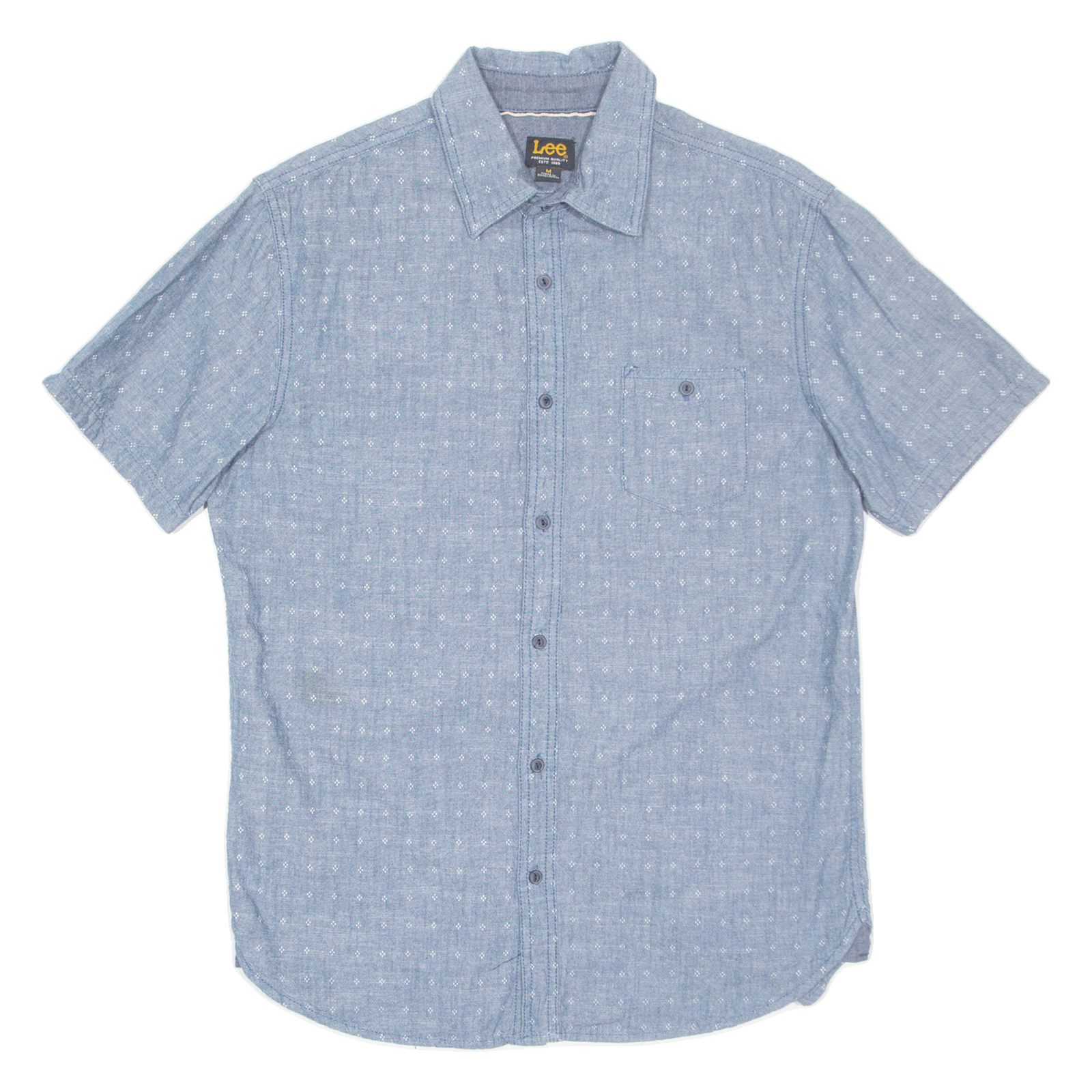 LEE Mens Shirt Blue Spotted M Refurbished - N/A refurbished available on Cerqular