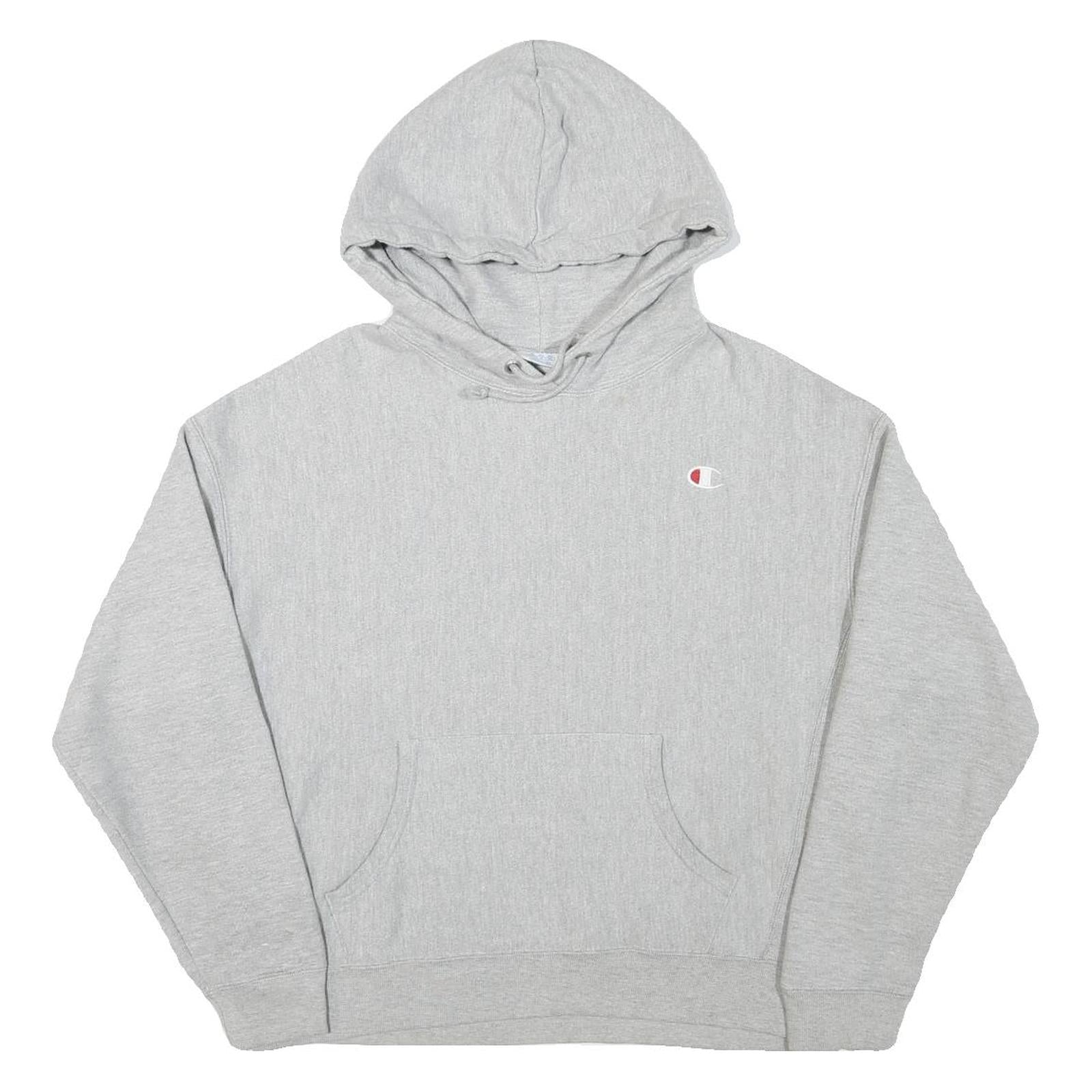 CHAMPION Womens Grey Hoodie XL Cotton Blend Pullover Casual Sweatshirt Refurbished - N/A refurbished available on Cerqular