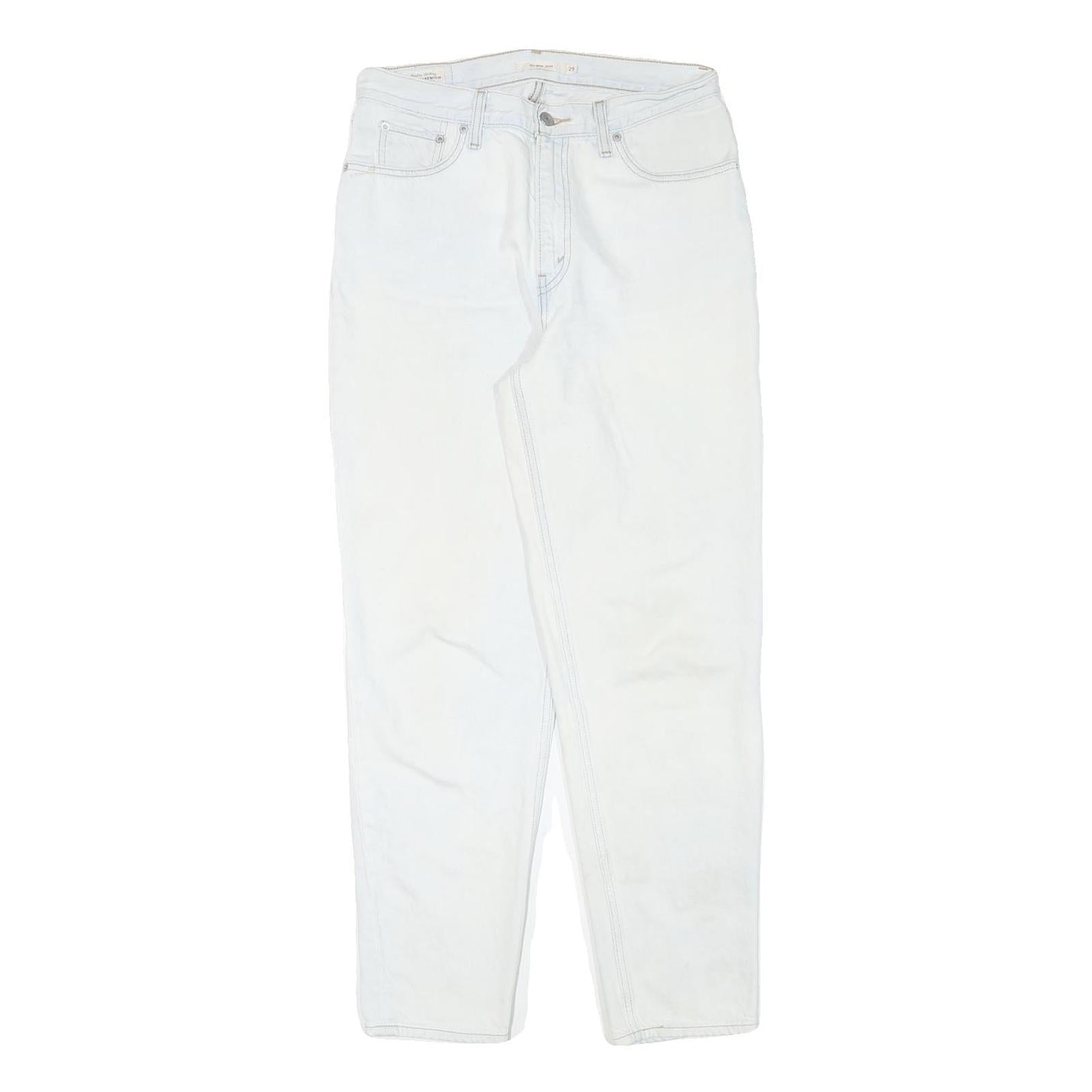 LEVI'S Womens White Relaxed Jeans Denim W29 L29 Zip Cotton Blend Casual Classic Refurbished - N/A refurbished available on Cerqular