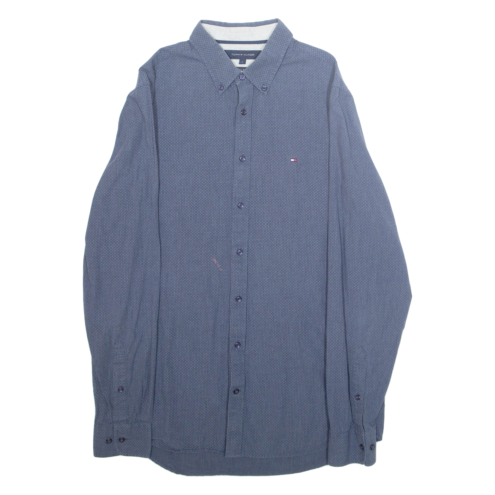 Buy TOMMY HILFIGER Slim Fit Mens Shirt Blue Polka Dot Long Sleeve L Refurbished - $15.59 TOMMY HILFIGER Slim Fit Mens Shirt Blue Polka Dot Long Sleeve L Refurbished - N/A refurbished available on Cerqular