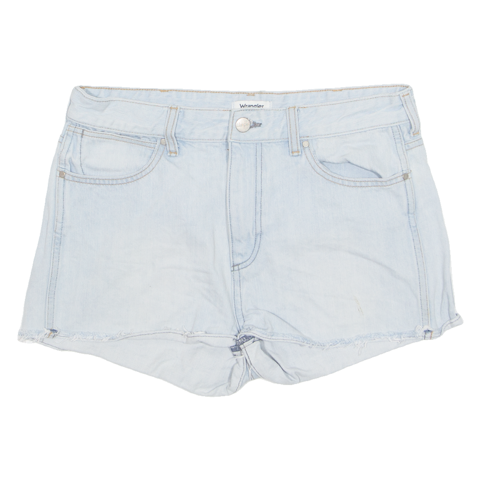 WRANGLER Womens Denim Shorts Blue M W31 Refurbished - N/A refurbished available on Cerqular