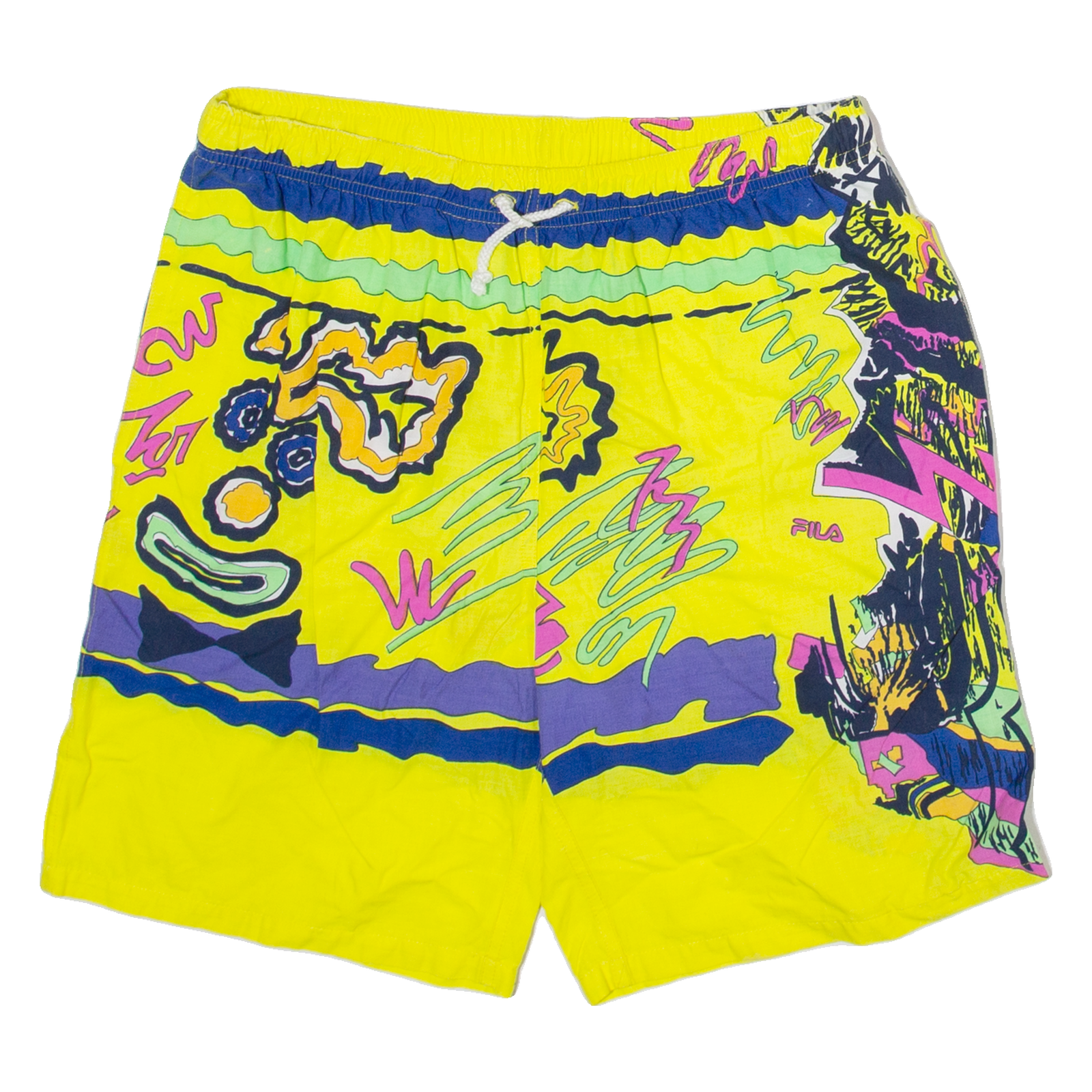 Buy FILA Mens Casual Shorts Yellow Crazy Pattern M W30 Refurbished - $23.39 FILA Mens Casual Shorts Yellow Crazy Pattern M W30 Refurbished - N/A refurbished available on Cerqular