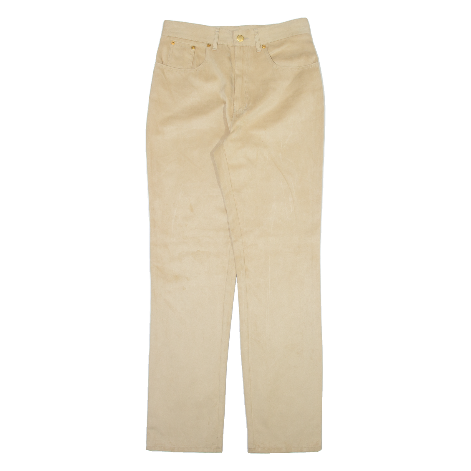 ROCCO BAROCCO Womens Trousers Beige Regular Straight W28 L30 Refurbished - N/A refurbished available on Cerqular
