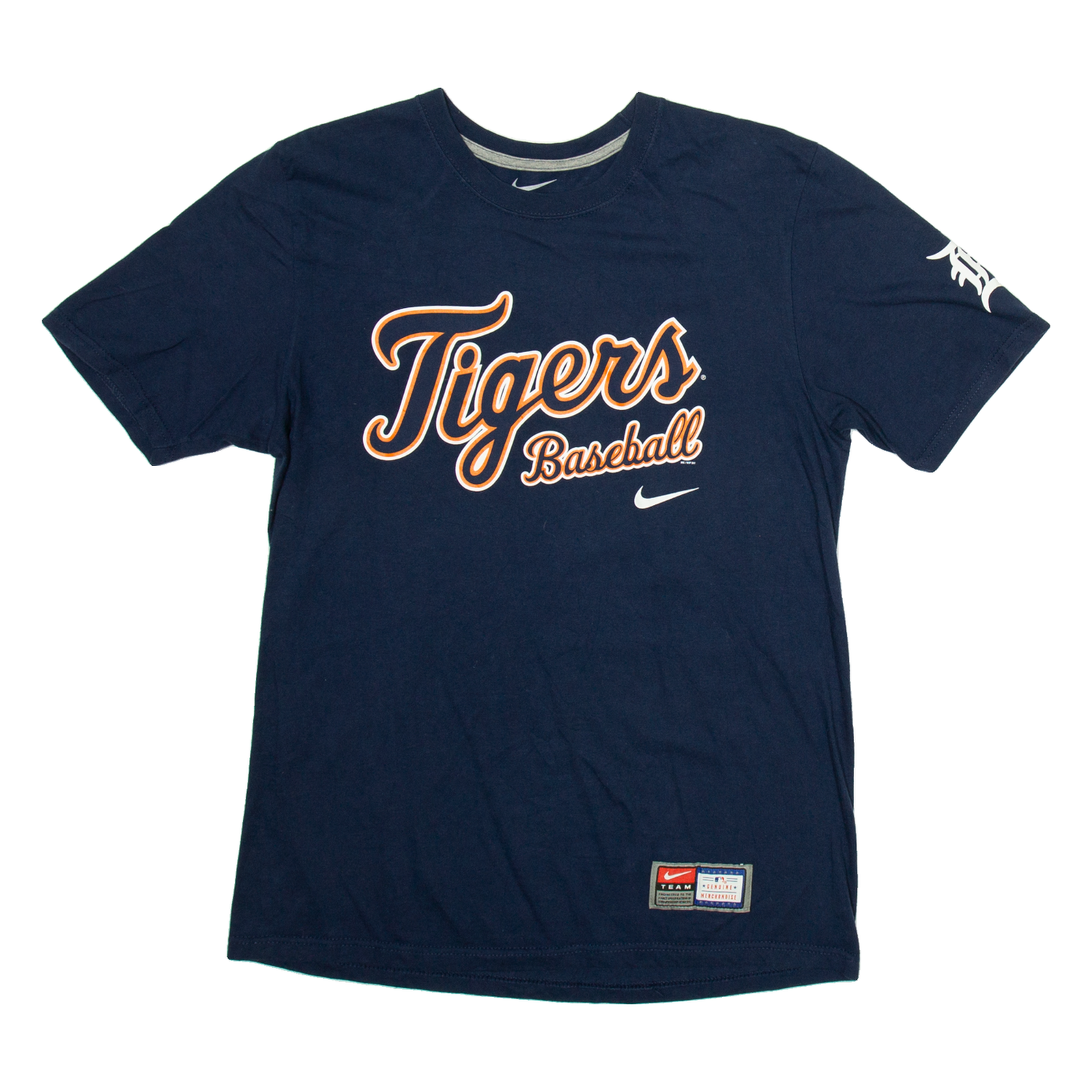 NIKE Tigers Baseball Mens T-Shirt Blue USA M Refurbished - N/A refurbished available on Cerqular