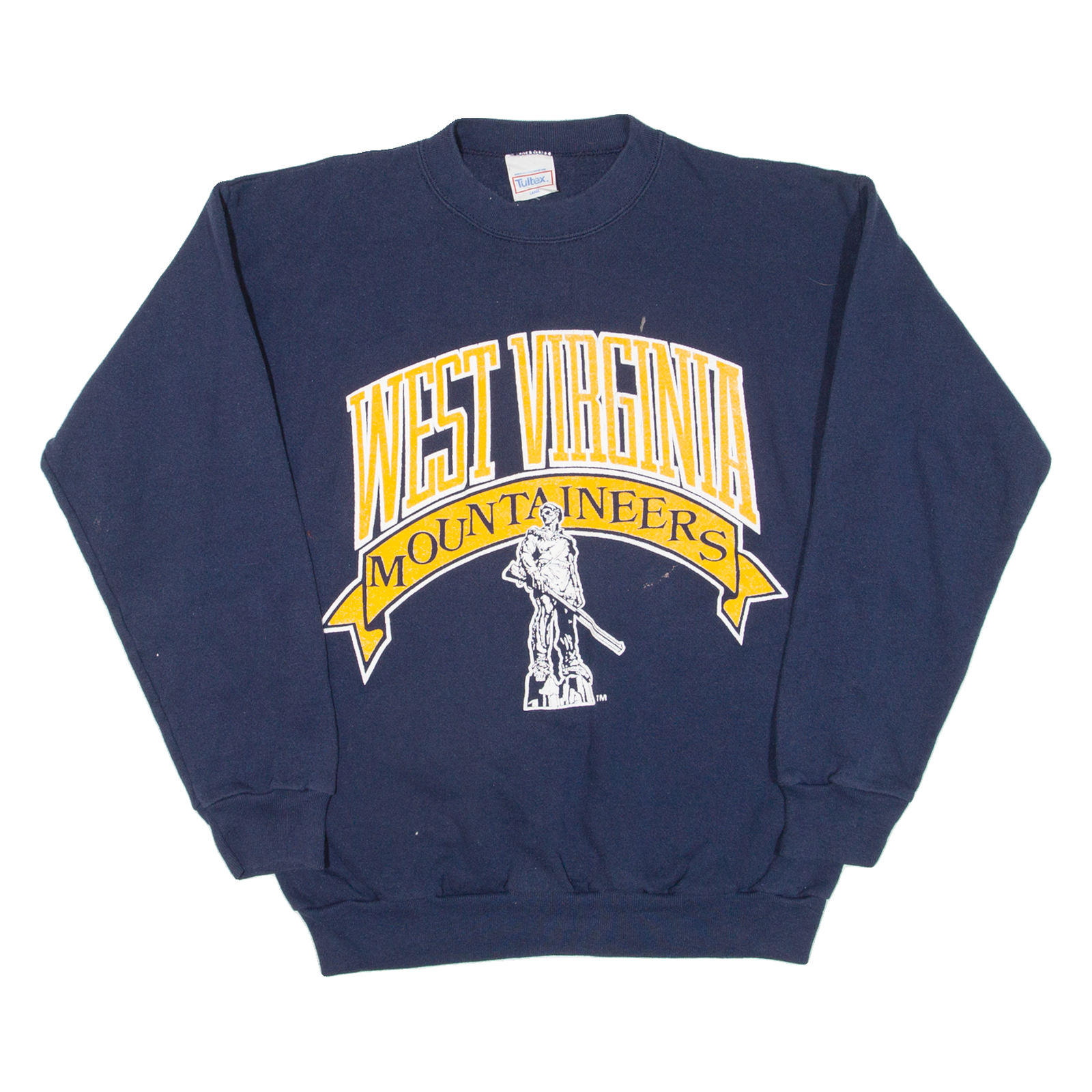 TULTEX West Virginia Mountaineers Mens Sweatshirt Blue USA L Refurbished - N/A refurbished available on Cerqular