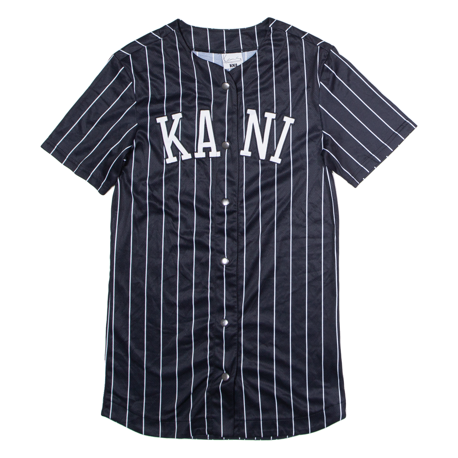 Buy KARL KANI Striped Baseball Womens Jersey Black V-Neck XS Refurbished - $58.49 KARL KANI Striped Baseball Womens Jersey Black V-Neck XS Refurbished - N/A refurbished available on Cerqular