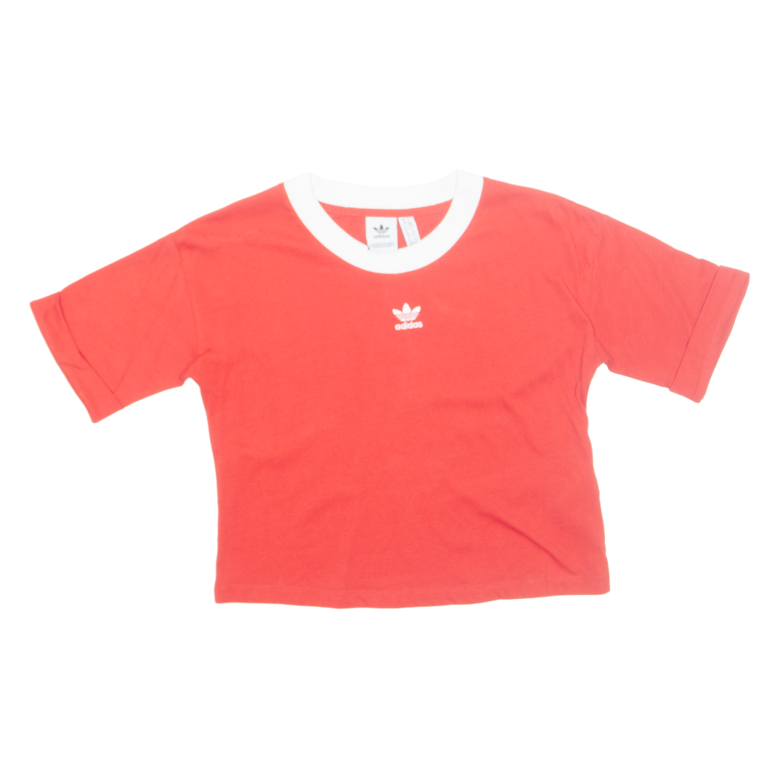 Buy ADIDAS Cropped Womens T-Shirt Red UK 10 Refurbished - $15.59 ADIDAS Cropped Womens T-Shirt Red UK 10 Refurbished - N/A refurbished available on Cerqular
