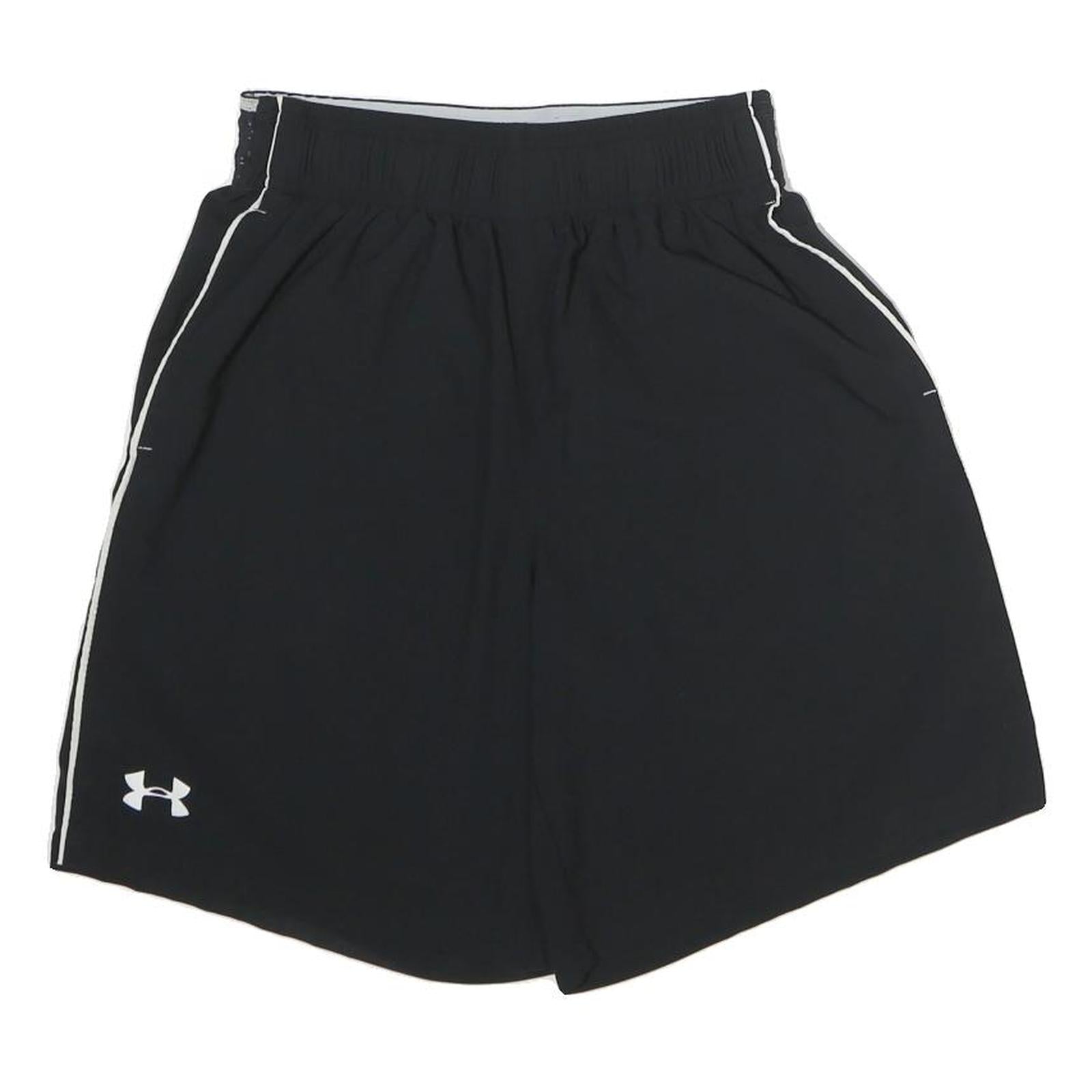 UNDER ARMOUR Mens Black Casual Shorts S W25 Sports Logo Elastic Waist Refurbished - N/A refurbished available on Cerqular