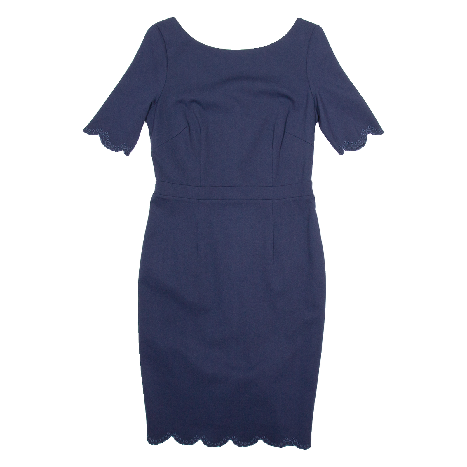 BODEN Womens Pencil Dress Blue Short Sleeve Knee Length UK 10 Refurbished - N/A refurbished available on Cerqular