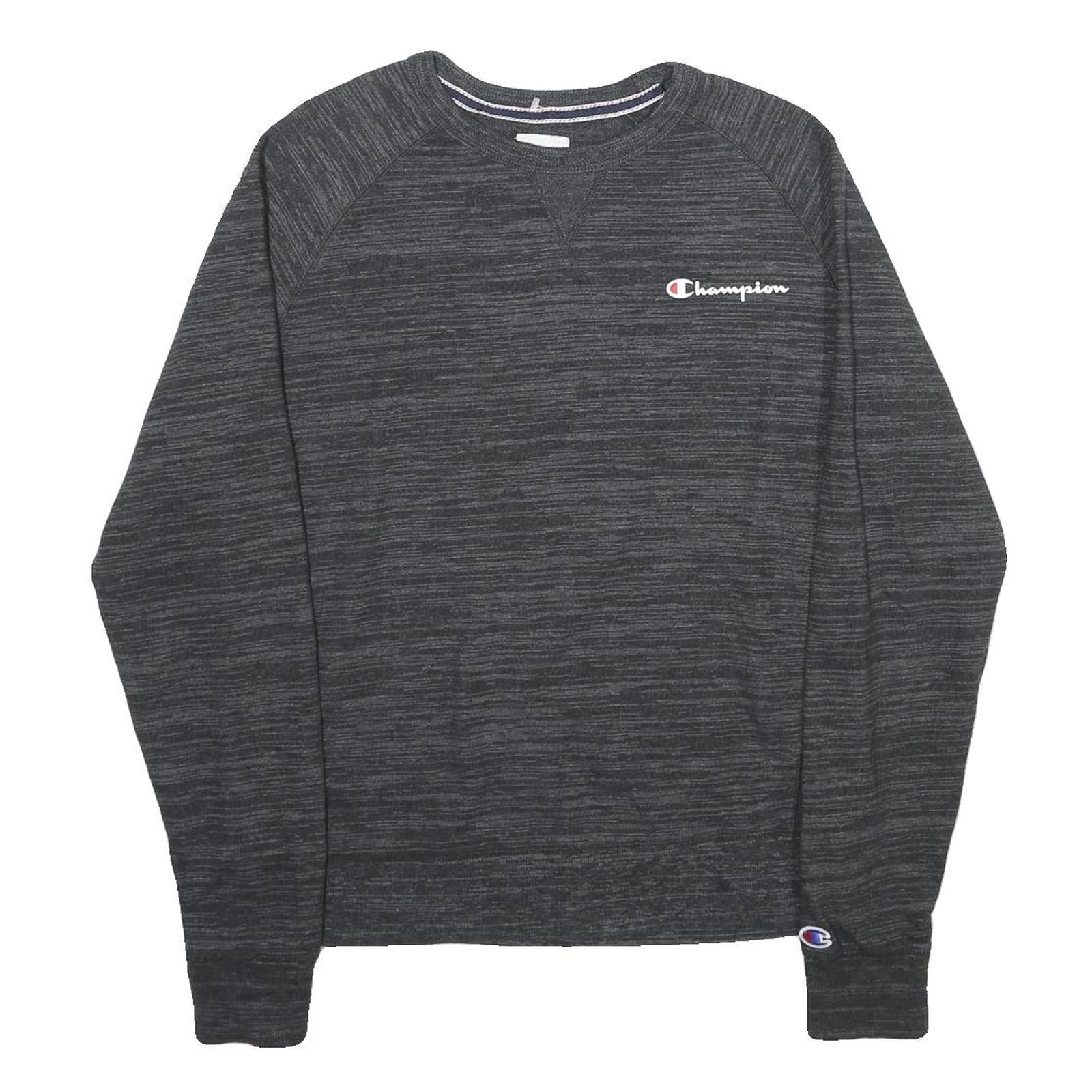 Buy CHAMPION Mens Grey Crew Neck S Cotton Blend Logo Sweatshirt Pullover Refurbished - $33.79 CHAMPION Mens Grey Crew Neck S Cotton Blend Logo Sweatshirt Pullover Refurbished - N/A refurbished available on Cerqular