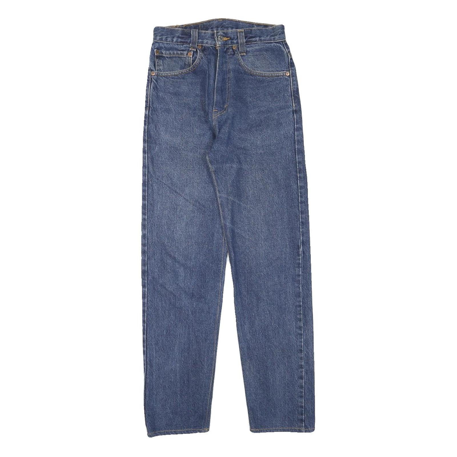 LEVI'S Mens Blue Slim Slim Straight Denim Medium W24 L28 Classic Zip Jeans Refurbished - N/A refurbished available on Cerqular