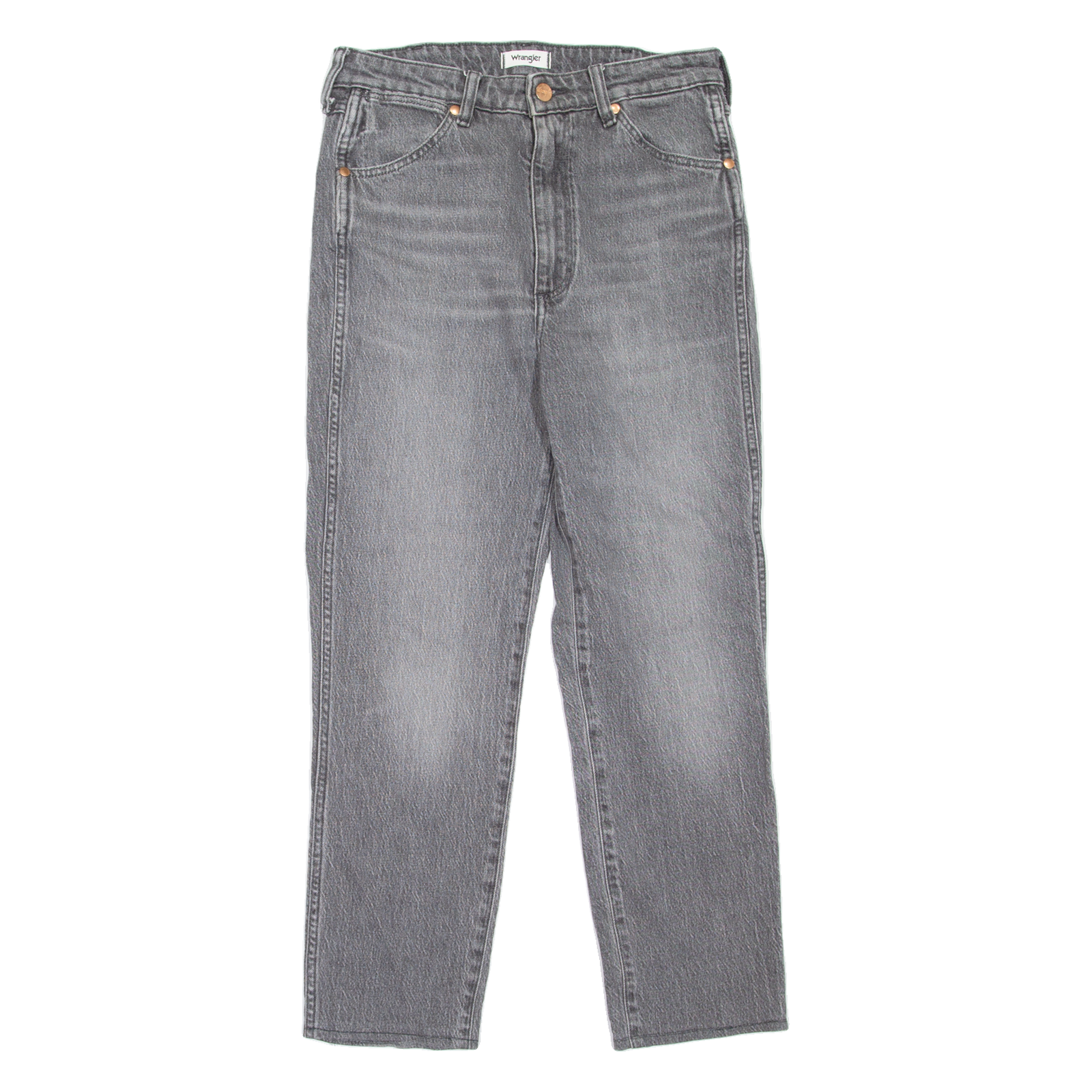 WRANGLER Walker High Rise Womens Jeans Grey Slim Tapered Stone Wash W27 L25 Refurbished - N/A refurbished available on Cerqular