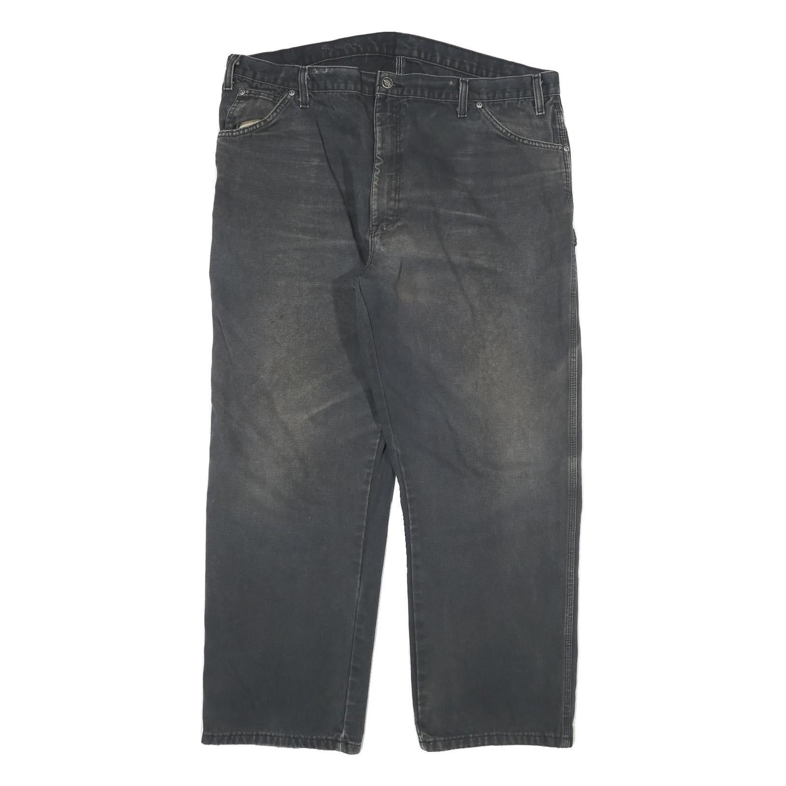 DICKIES Mens Regular Black Denim Classic Jeans W40 L29 Workwear Utility Refurbished - N/A refurbished available on Cerqular
