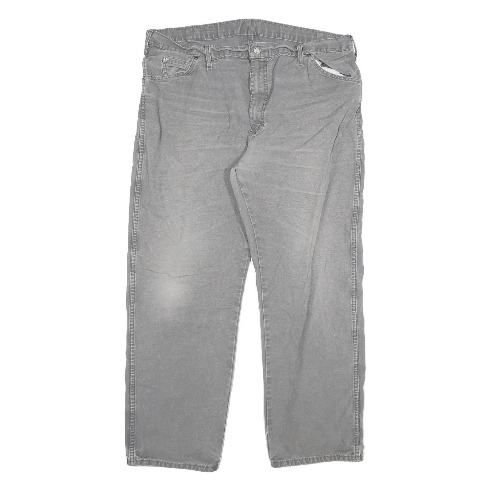 DICKIES Mens Jeans Grey Regular Straight Denim Medium W40 L30 Workwear Utility Refurbished - N/A refurbished available on Cerqular