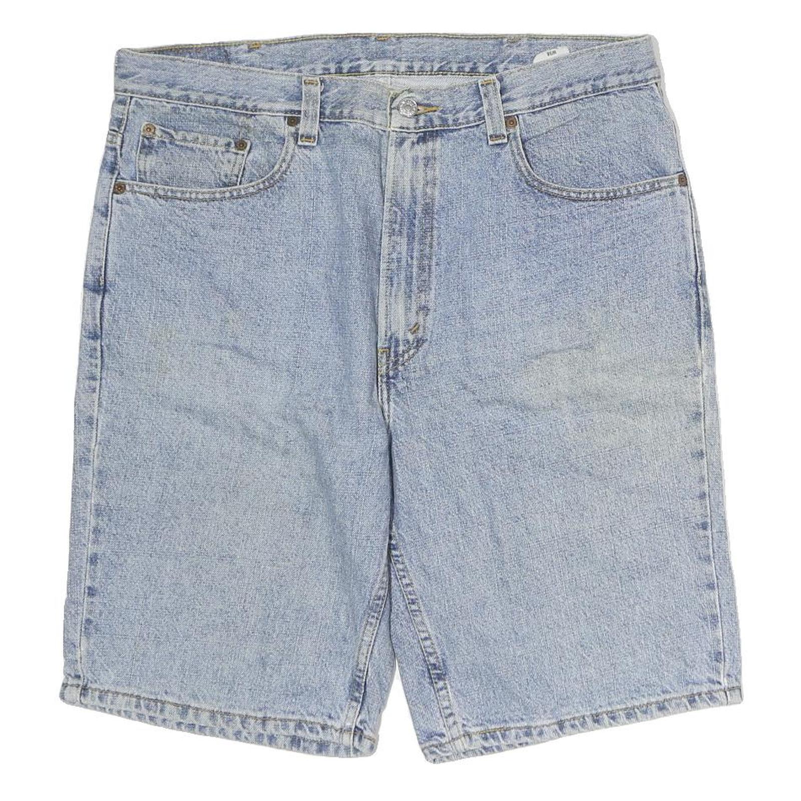 LEVI'S Mens Denim Blue Casual Shorts L W38 Classic Cotton Comfortable 505 Refurbished - N/A refurbished available on Cerqular