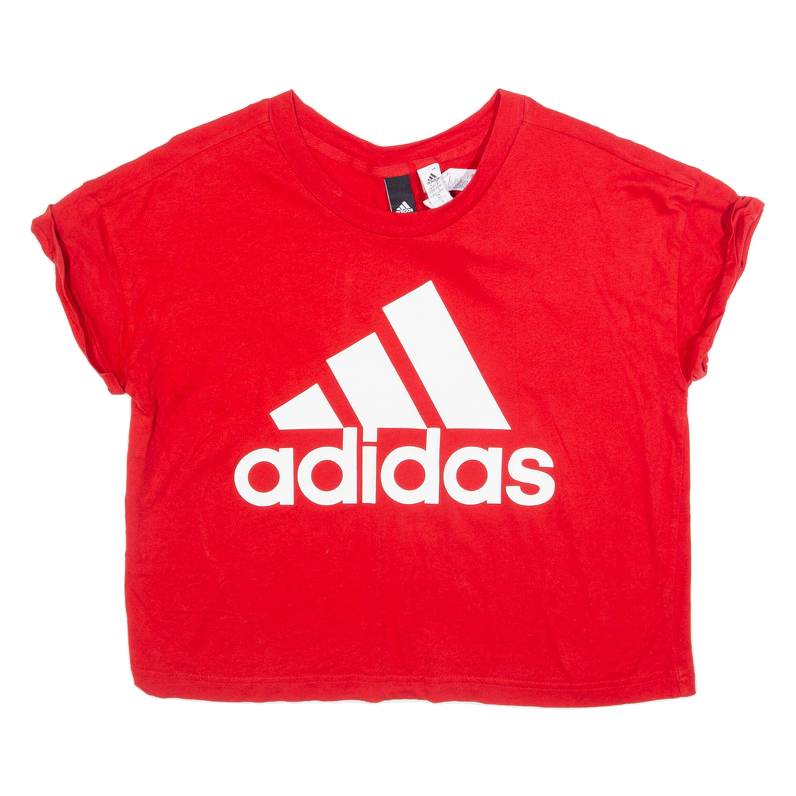 ADIDAS Cropped Top Womens T-Shirt Red S Refurbished - N/A refurbished available on Cerqular