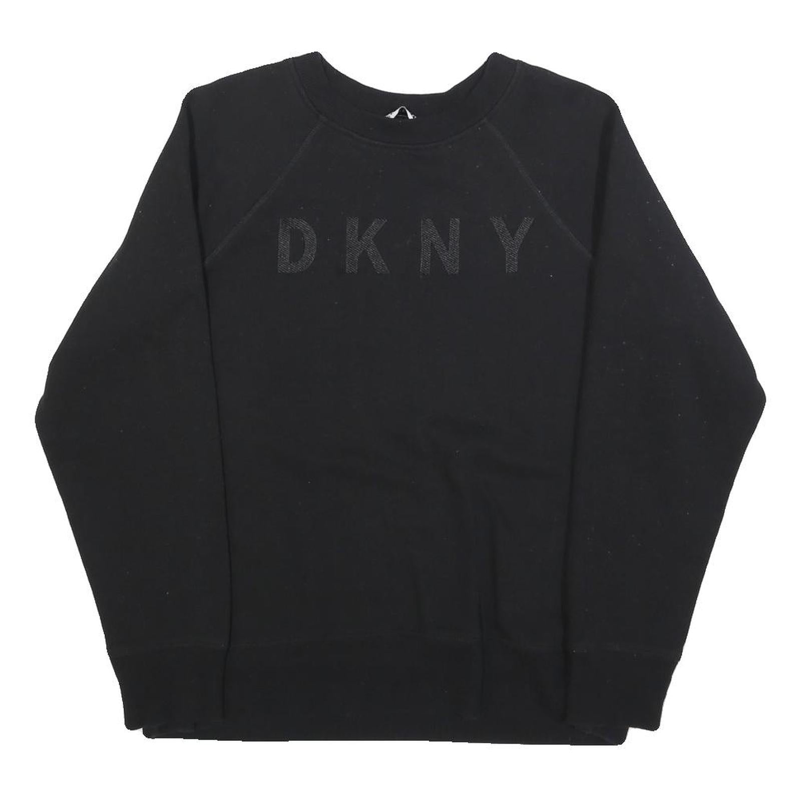 Buy DKNY Womens Black Cotton Blend Crew Neck Sweatshirt M Logo Embroidered Refurbished - $41.59 DKNY Womens Black Cotton Blend Crew Neck Sweatshirt M Logo Embroidered Refurbished - N/A refurbished available on Cerqular