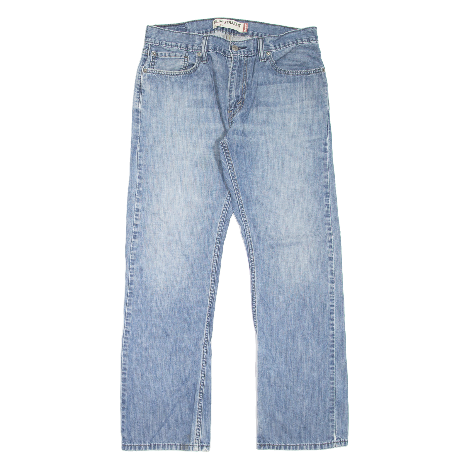 LEVI'S 514 Jeans Mens Blue Slim Straight Stone Wash W34 L30 Refurbished - N/A refurbished available on Cerqular