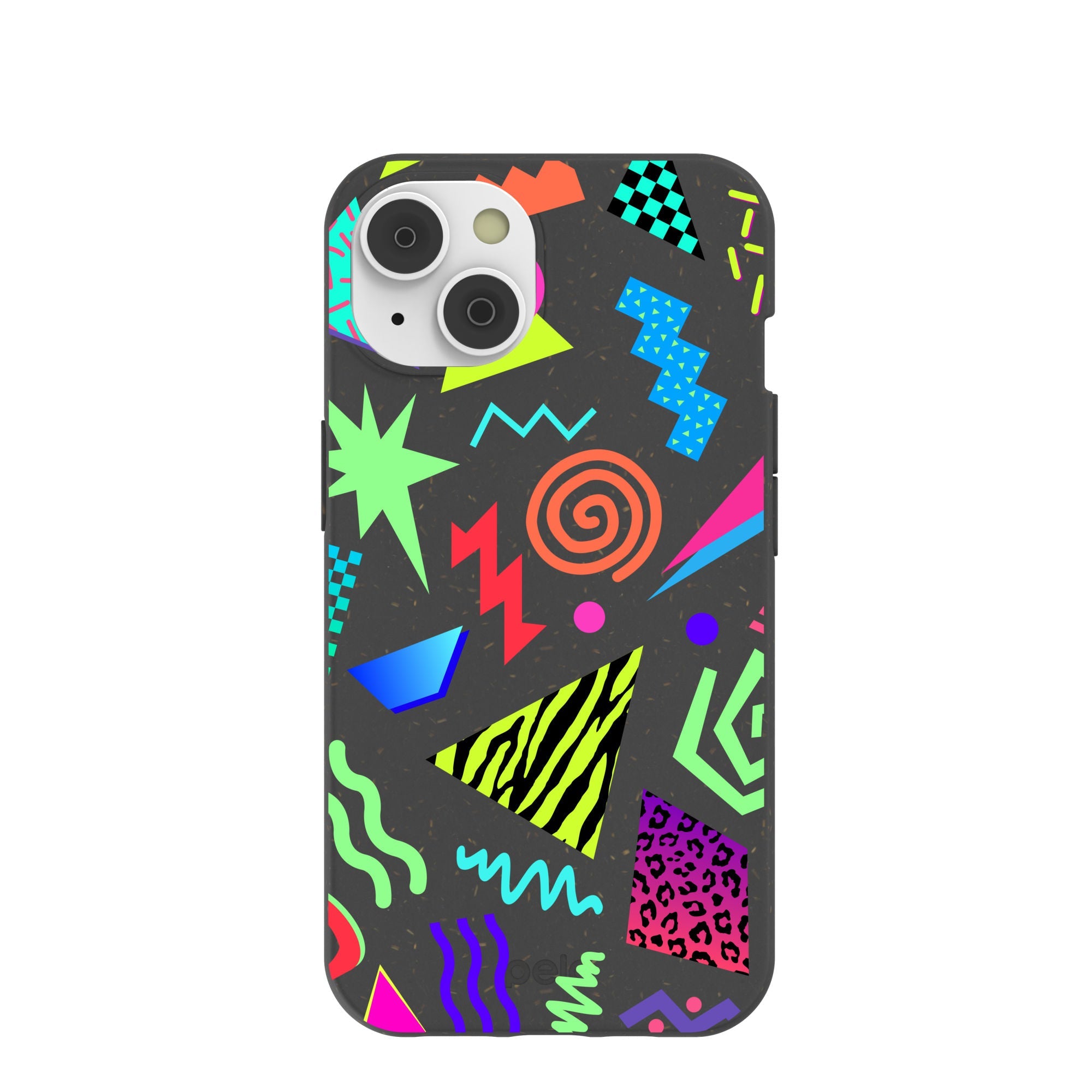 Black Neon Blast iPhone 14/16e Case Refurbished - Pela Case refurbished available on Cerqular