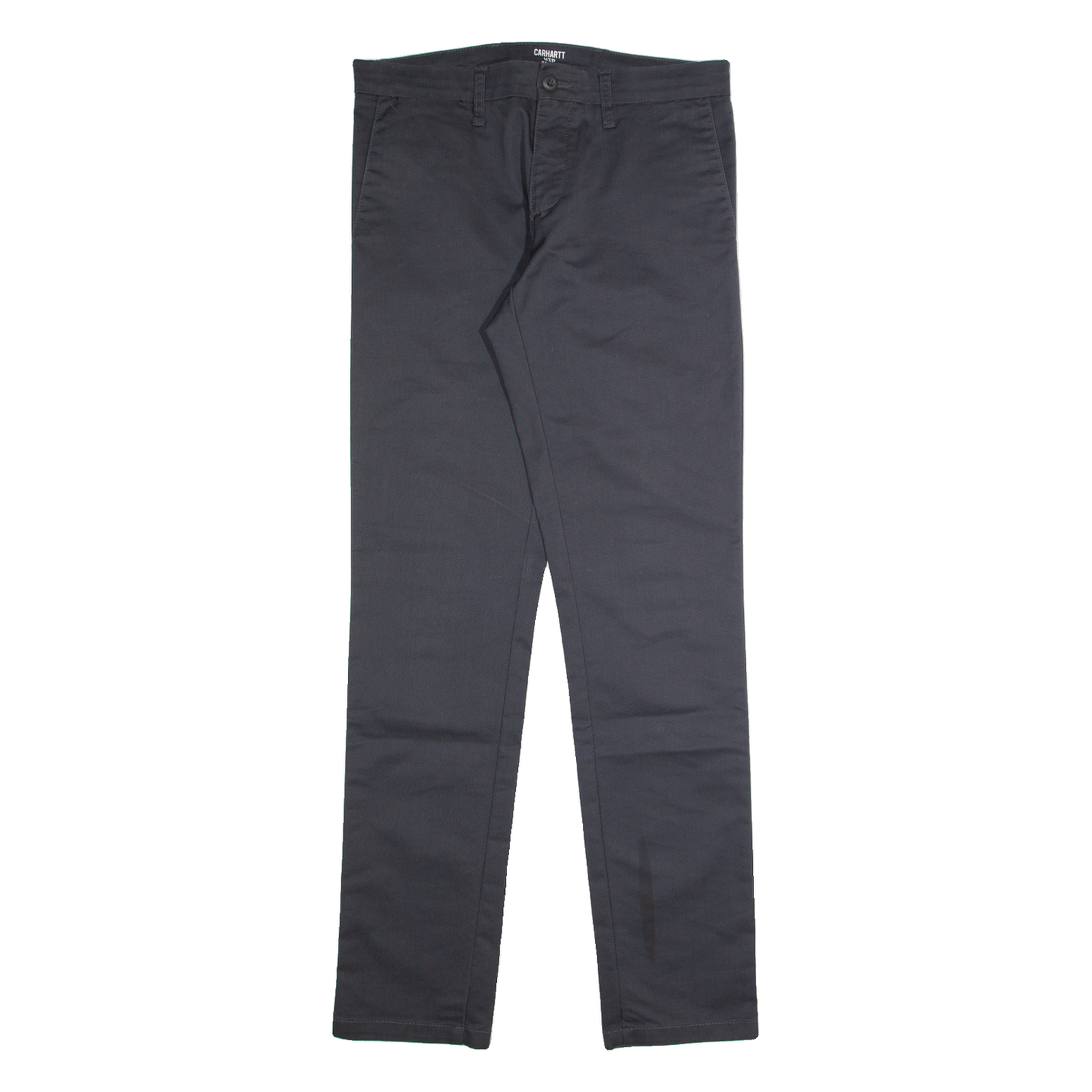 CARHARTT WIP Chino Mens Trousers Grey Regular Straight W31 L34 Refurbished - N/A refurbished available on Cerqular