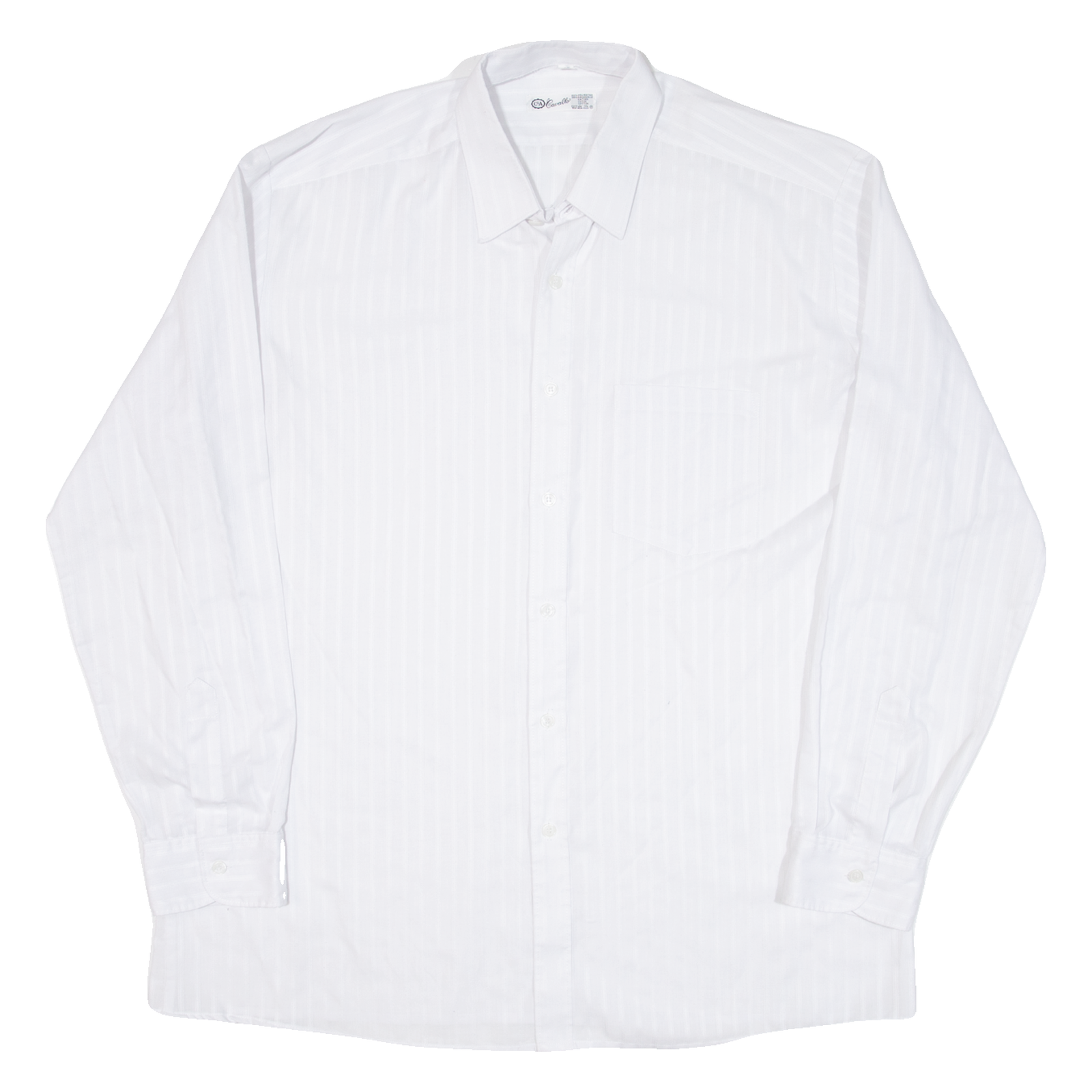 Mens Shirt White Striped Long Sleeve XL Refurbished - N/A refurbished available on Cerqular