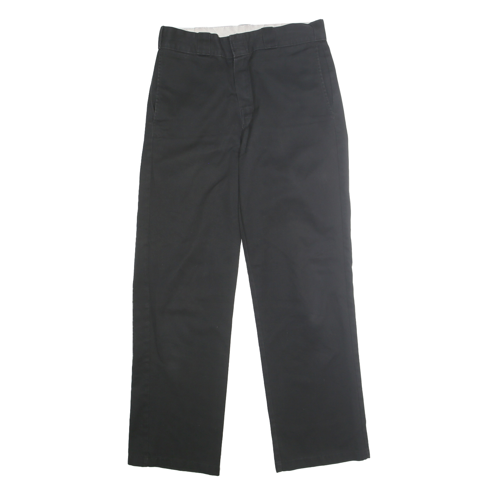 DICKIES Mens Classic Black Polyester Blend Trousers W31 L31 Zip Closure Refurbished - N/A refurbished available on Cerqular
