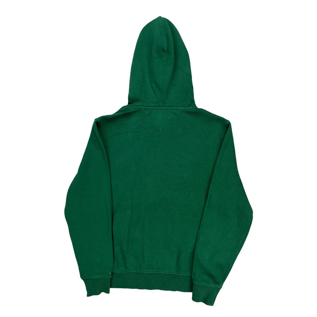 Buy Tommy Hilfiger Hoodie - Medium Green Cotton Refurbished - $33.49 Tommy Hilfiger Hoodie - Medium Green Cotton Refurbished - Thrifted (note: this is a term often used to describe second- refurbished available on Cerqular