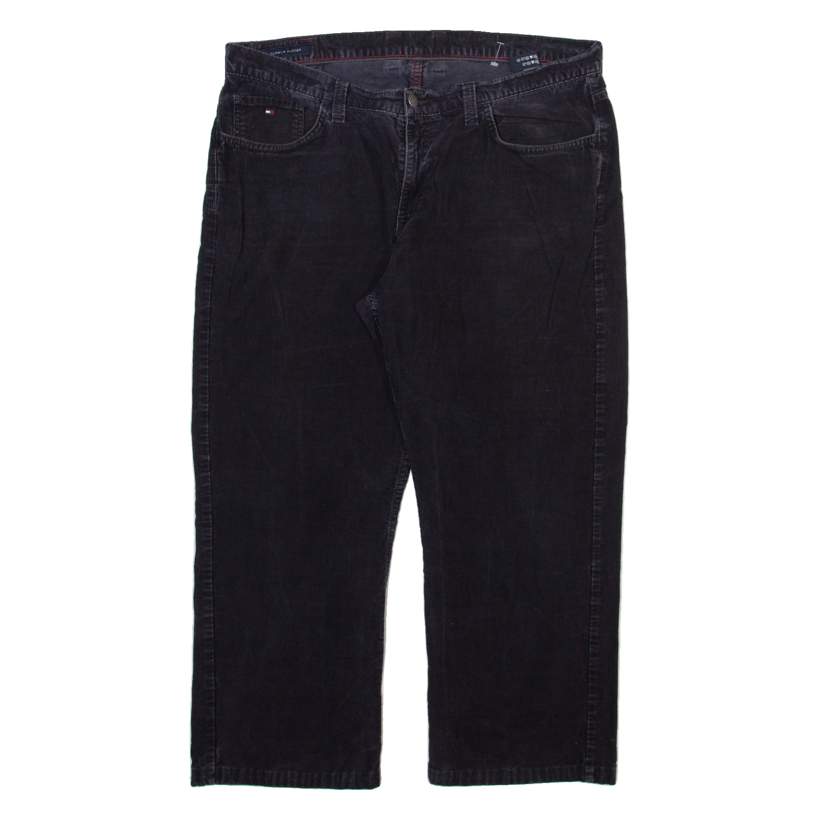 TOMMY HILFIGER Mens Corduroy Trousers Grey Regular Straight W38 L26 Refurbished - N/A refurbished available on Cerqular