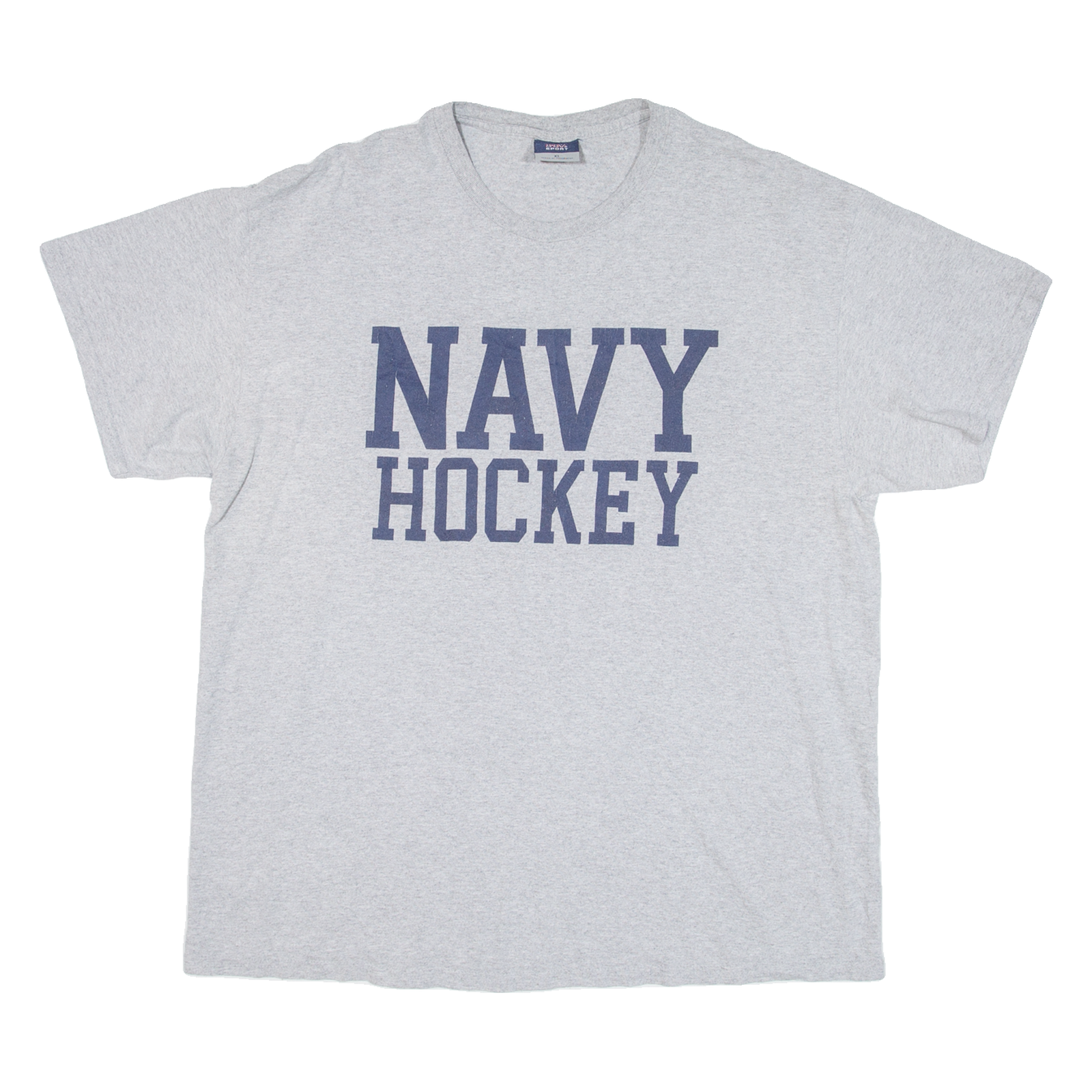 MV SPORT Navy Hockey Mens T-Shirt Grey USA XL Refurbished - N/A refurbished available on Cerqular