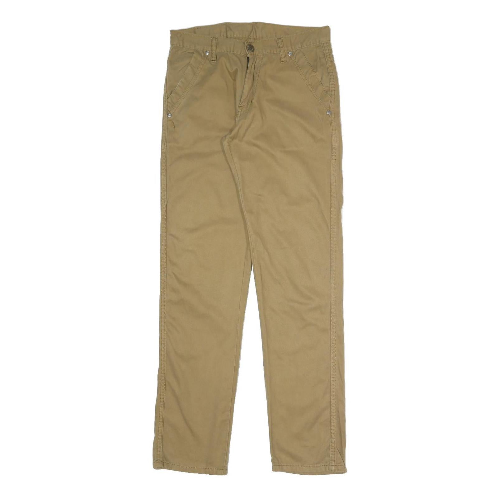 DIESEL Mens Cotton Blend Beige Regular Fit Straight Leg Trousers W30 L31 Casual Refurbished - N/A refurbished available on Cerqular