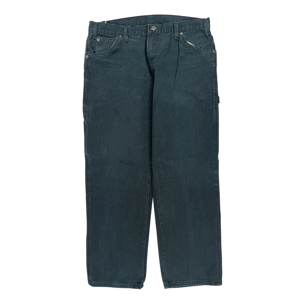 Buy Dickies Carpenter Trousers - 35W 30L Black Cotton Refurbished - $57.61 Dickies Carpenter Trousers - 35W 30L Black Cotton Refurbished - Thrifted (note: this is a term often used to describe second- refurbished available on Cerqular