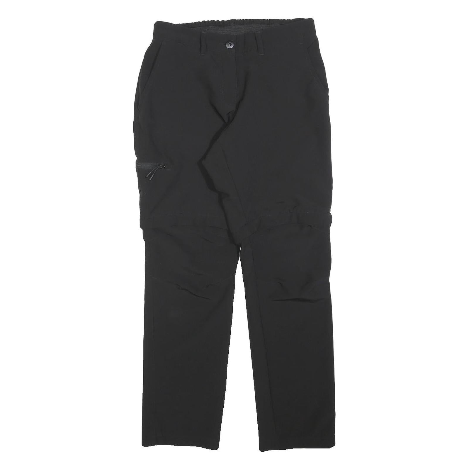 CRIVIT Womens Black Regular Fit Straight Leg Trousers Polyester Blend W30 L28 Refurbished - N/A refurbished available on Cerqular