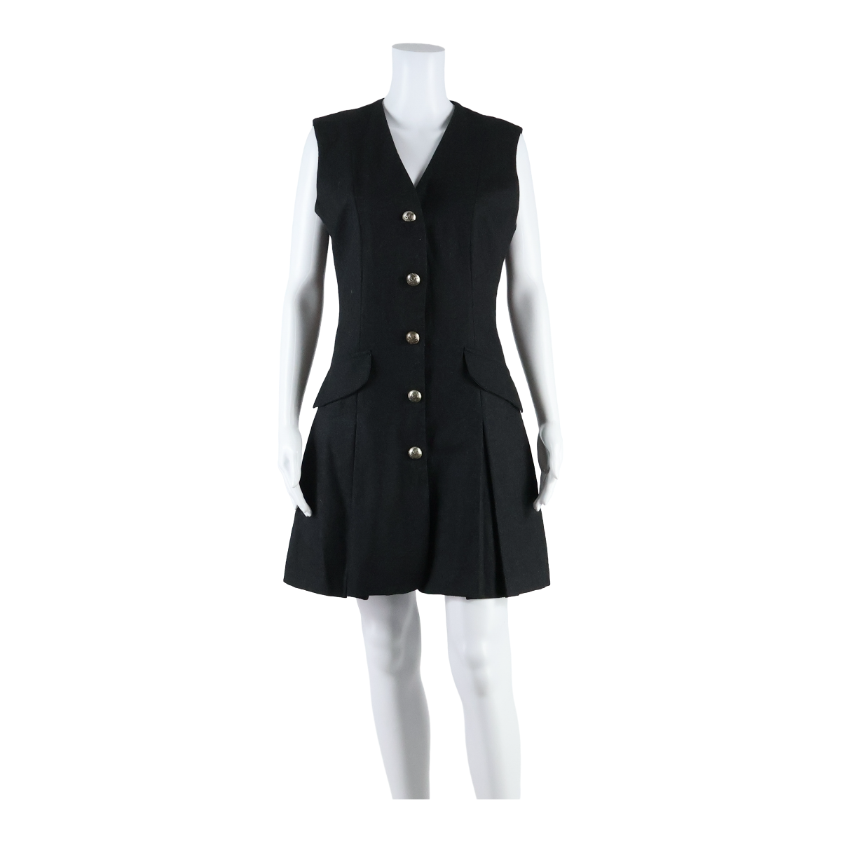SWISH Lined Womens Jacket Dress Grey Wool Sleeveless Knee Length L Refurbished - N/A refurbished available on Cerqular