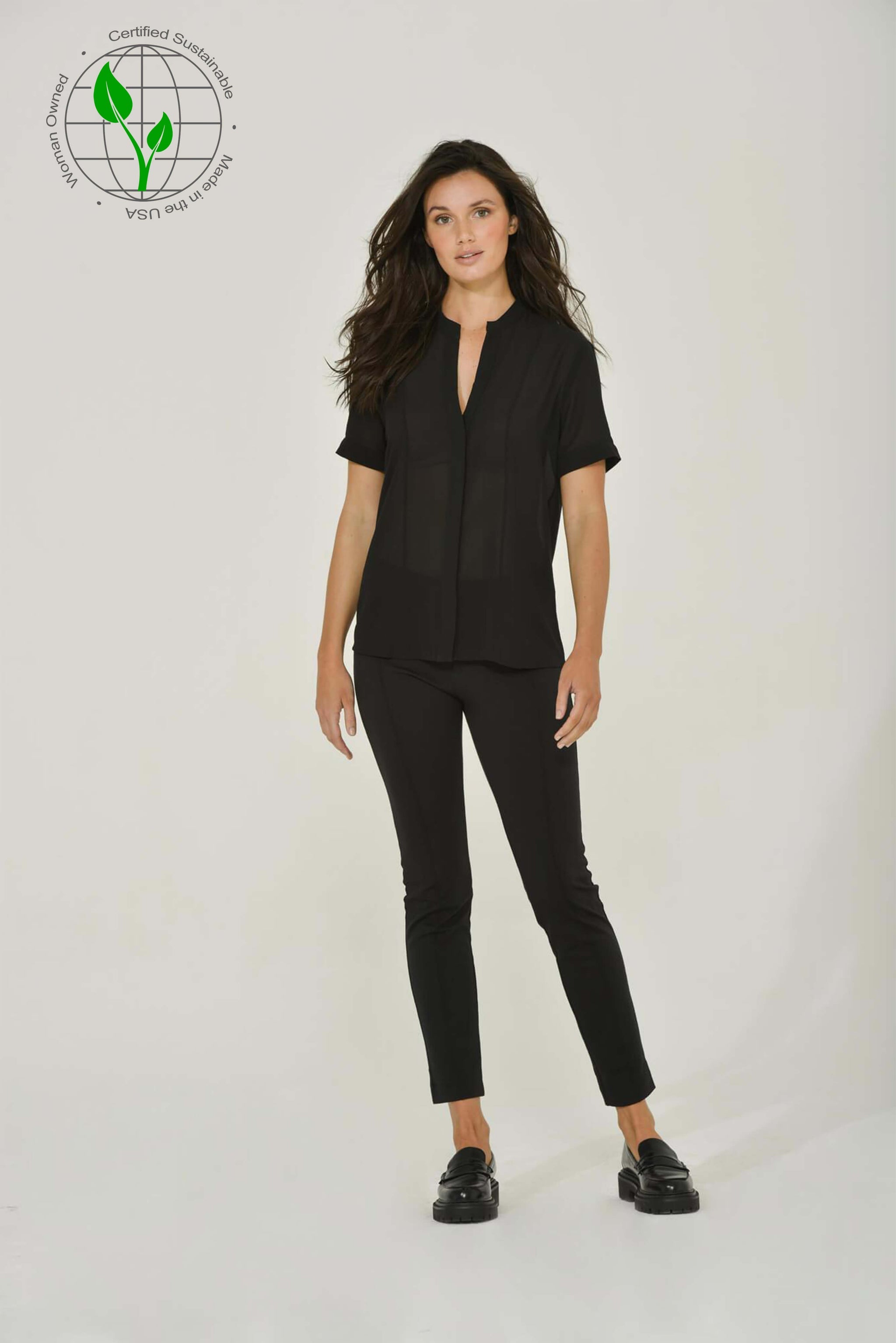 Black Ankle Pant | Size: M | Color: Black Refurbished - N/A (Intention Fashion is not a well-known brand) refurbished available on Cerqular