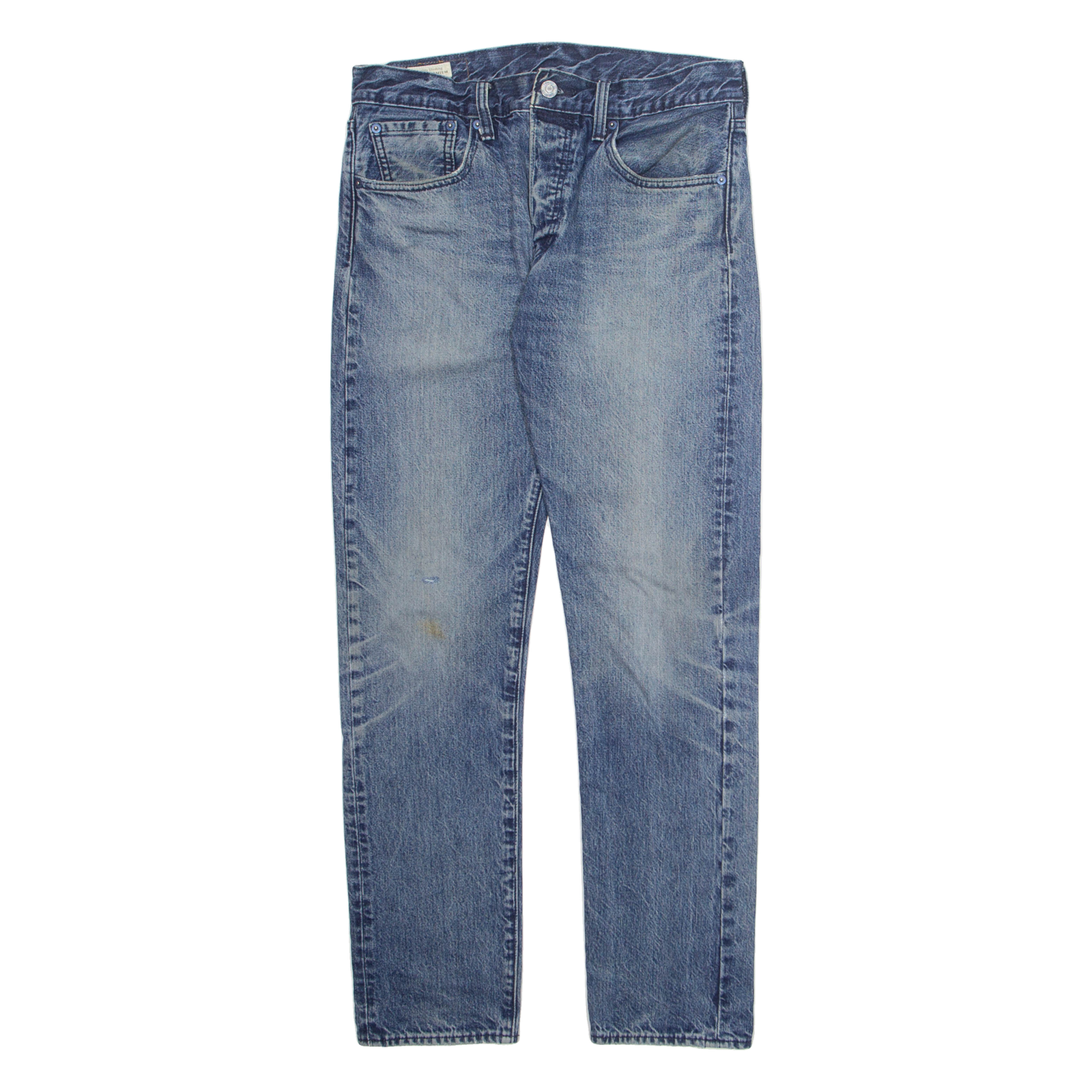 LEVI'S Mens Jeans Blue Regular Straight Stone Wash W31 L32 Refurbished - N/A refurbished available on Cerqular