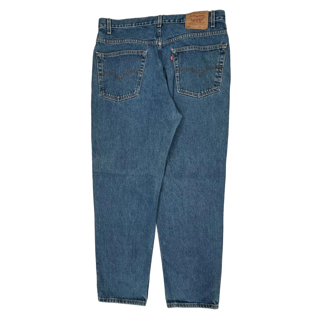 Buy Levis 550 Jeans - 36W 32L Blue Cotton Refurbished - $46.89 Levis 550 Jeans - 36W 32L Blue Cotton Refurbished - Thrifted (note: this is a term often used to describe second- refurbished available on Cerqular