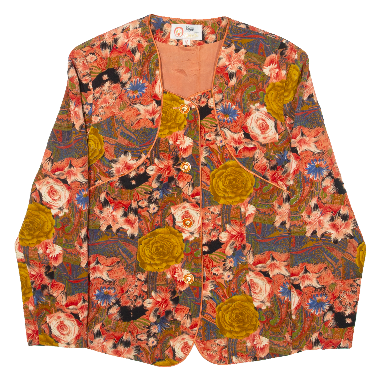 Womens Jacket Red Floral S Refurbished - N/A refurbished available on Cerqular