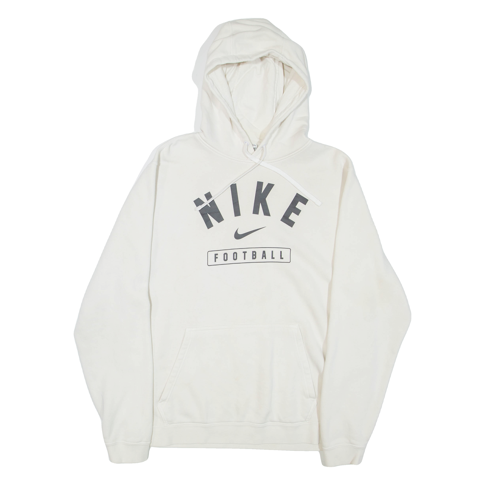 NIKE Football Mens Beige Hoodie L Refurbished - N/A refurbished available on Cerqular