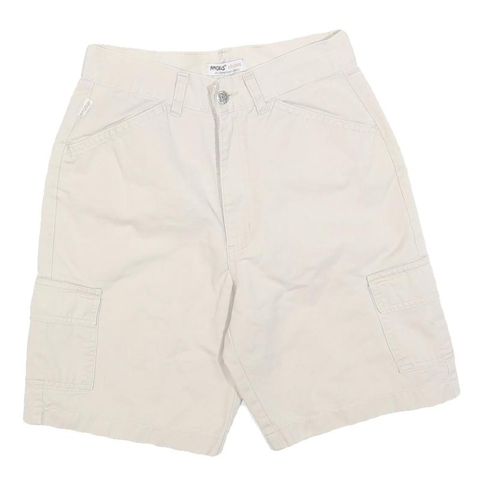 ANGELS Womens Shorts Beige Cargo S W26 Cotton Blend Casual Pockets Refurbished - N/A refurbished available on Cerqular
