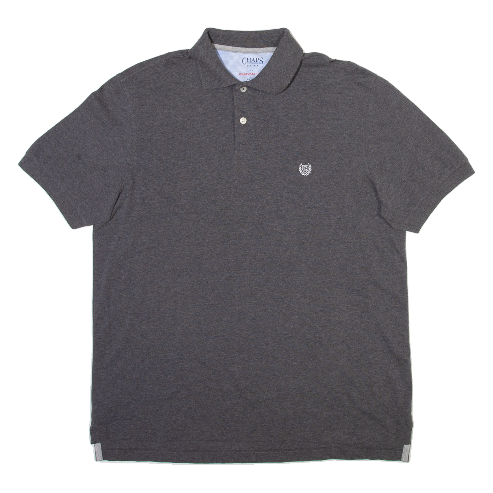 CHAPS Mens Polo Shirt Grey L Refurbished - N/A refurbished available on Cerqular