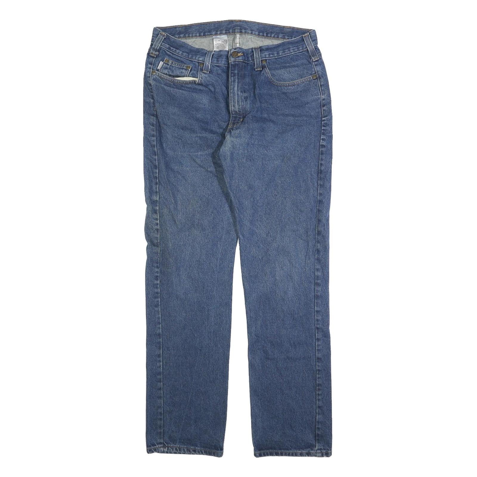 CARHARTT Mens Jeans Blue Regular Straight Denim Medium W36 L34 Classic Comfort Refurbished - N/A refurbished available on Cerqular