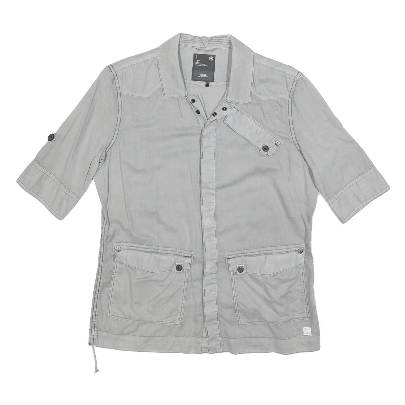 Buy G-STAR Womens Grey Cotton Blend Shirt L Casual Button Sleeve Pockets Refurbished - $33.79 G-STAR Womens Grey Cotton Blend Shirt L Casual Button Sleeve Pockets Refurbished - N/A refurbished available on Cerqular