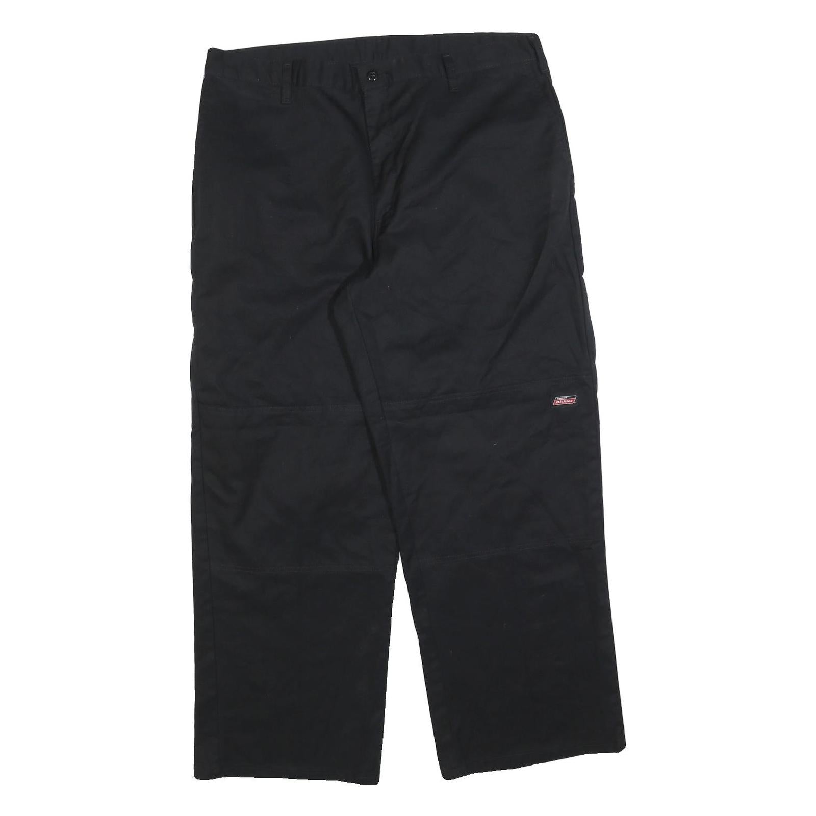 DICKIES Mens Cotton Blend Black Regular Fit Straight Leg Trousers W38 L30 Refurbished - N/A refurbished available on Cerqular