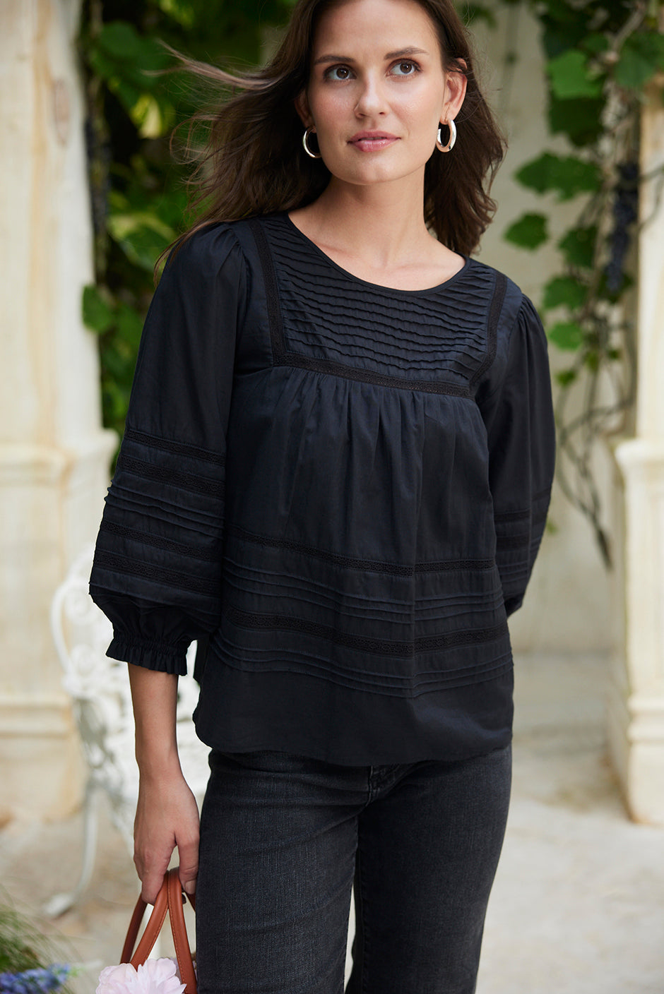 Buy Dawn Blouse in Black | Size: L Refurbished - $169.00 Dawn Blouse in Black | Size: L Refurbished - N/A (Paneros is not a known clothing brand. It is possible refurbished available on Cerqular