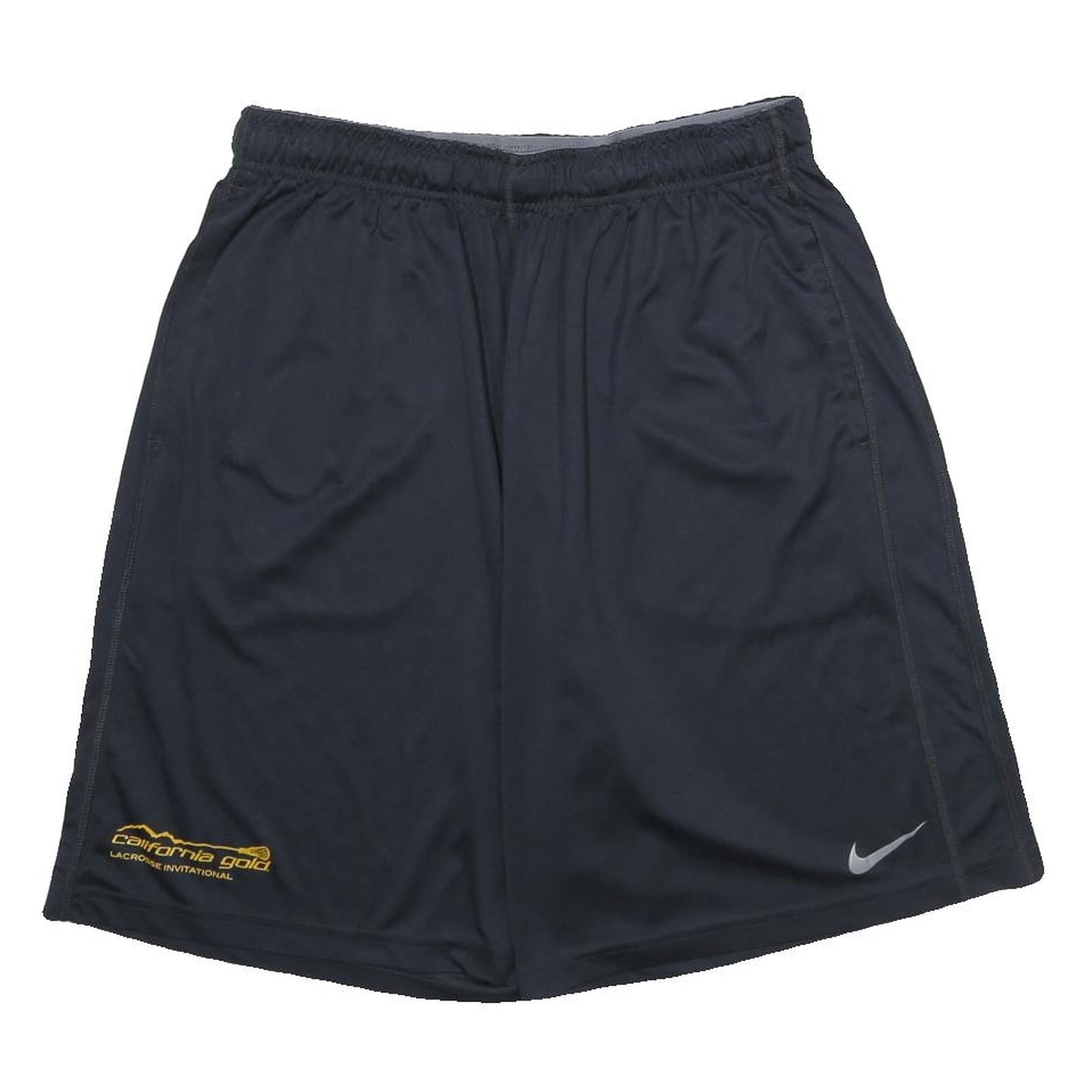 NIKE Mens Black Casual Shorts California Gold Print L W30 Lightweight Refurbished - N/A refurbished available on Cerqular