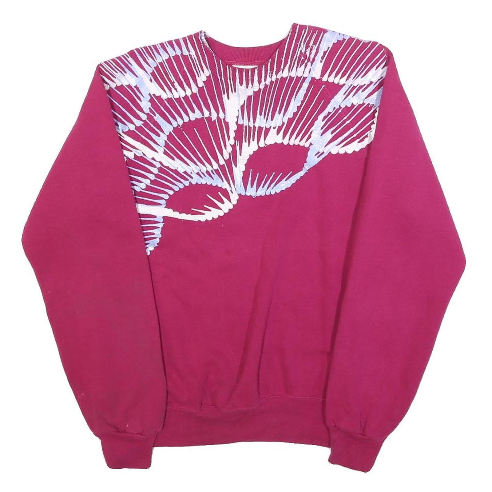 LEE Womens Red Pullover M Cotton Blend Sweatshirt Crew Neck Casual Refurbished - N/A refurbished available on Cerqular